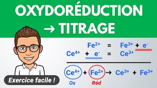 OXYDORÉDUCTION et TITRAGE ✅ Exercice corrigé  1ère amp Terminale spé Physique Chimie [upl. by Almeeta]