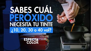 ¿CÓMO ELEGIR CORRECTAMENTE EL PERÓXIDO O AGUA PARA TU TINTE  10 20 30 Ó 40 VOLÚMENES [upl. by Herold]