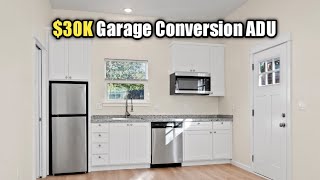 Garage Conversion to Living Space  ADU for 30K [upl. by Tnek72]