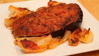 How to make Stuffed Eggplant  Rossellas Cooking with Nonna [upl. by Streeto]