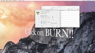 Tutorial How to Burn an ISO Image from MAC OS X 1011 El Capitan [upl. by Latham169]