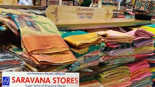 Linen Sarees  Soft Cotton with kalamkari print  New arrival 👌 Saravana Stores [upl. by Yttap]