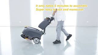 C14 Features Push Behind Walk Behind Floor Scrubber C14 Crystal Floor Scrubber 14quot cleaning path [upl. by Kant]