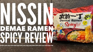 Nissin Demae Ramen Spicy Review  ニッシン出前ラーメンスパイシー [upl. by Luhey815]