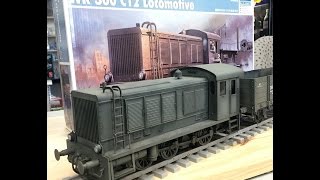 Building the Trumpeter 135 WR 360 Locomotive plastic model for train diorama [upl. by Borszcz]