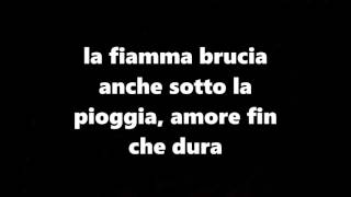 Gemelli Diversi  La Fiamma Lyrics Version [upl. by Alleul]