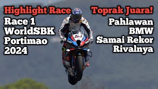 Highlight Race Toprak Razgatlioglu Podium 1  Race 1 WorldSBK Portimao 2024 toprak worldsbk [upl. by Odravde798]