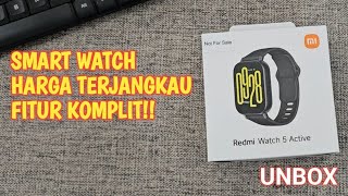 Smart Watch Harga Terjangkau Fitur Komplit Unbox Redmi Watch 5 Active [upl. by Harl]