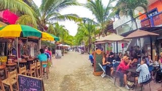 San Pancho Beach Town in Nayarit Mexico  walking tour [upl. by Elsy]