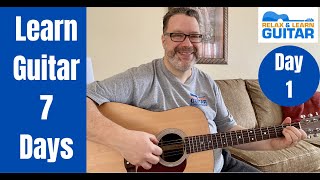 Guitar Lesson 1 Absolute Beginner Acoustic Guitar Lesson Free 7 day Starter Course [upl. by Anekahs]