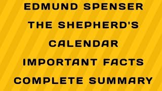 Elizabeth age part 22 Edmund Spenser The Shepherds Calendar in hindi [upl. by Joachima]