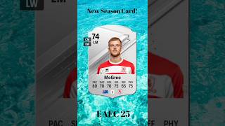 McGree FC25 Card mcgree australia efl englishchampionship asia fc25 fifa fc24 football [upl. by Birch]