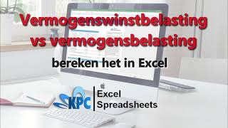 Vermogenswinstbelasting vs vermogensbelasting in Excel ✅ [upl. by Corron153]