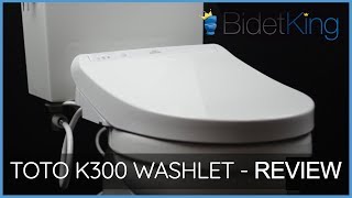 TOTO K300 SW3036 Washlet Bidet Toilet Seat Video Review  BidetKingcom [upl. by Koetke]