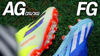 Soccer shoes suitable for artificial field X Crazyfast Elite AG2G3G vs FG [upl. by Milo]