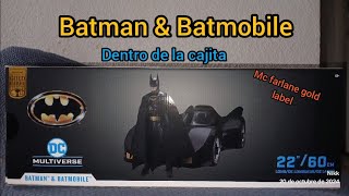 BATMAN amp BATMOBILE Mc Farlane toys gold label [upl. by Isolda894]