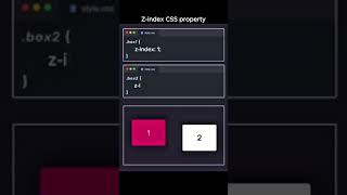 Zindex CSS Property 😧 cssproperty csstutorial csstricks viral coding trending [upl. by Avir234]