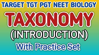 Taxonomy Introduction  most important points of taxonomy  tgt pgt biology online classes [upl. by Esilahc]