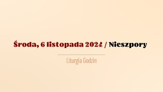 Nieszpory  6 listopada 2024 [upl. by Lord]