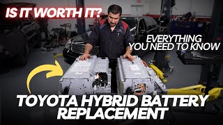 Toyota Hybrid Battery Replacement  Is it Worth It On Older Hybrids [upl. by Mazur942]