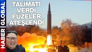 Kim Jong Un Talimatı Verdi Kuzey Kore Kıtalararası Füze Fırlattı [upl. by Orozco951]