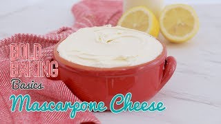 How to make Homemade Mascarpone Italian Cream Cheese Recipe [upl. by Marthena]