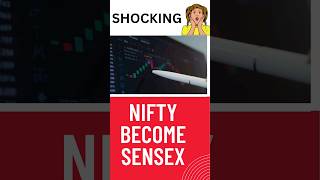 Nifty become Sensex shorts shortsvideo nifty stockmarket [upl. by Cherianne]