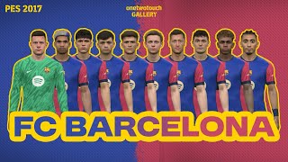 PES 2017 FC BARCELONA FACEPACK [upl. by Corenda]