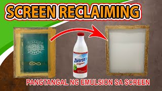 Screen Reclaiming  Screen Printing Emulsion Remover [upl. by Nylra]