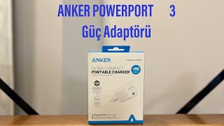 2023 iPhoneler için Şarj Adaptör Tavsiyeleri Anker Powerport 3 [upl. by Nytsirt336]