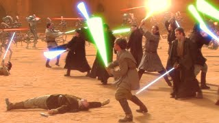 Geonosis Arena Jedi Rescue Battle 4K HDR  Star Wars Attack of the Clones [upl. by Enialehs]