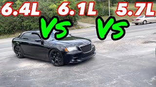 Chrysler 300 57L HEMI Vs 61L HEMI Vs 64L HEMI [upl. by Petrick]