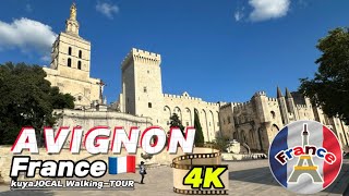 The City of Avignon FRANCE 🇫🇷 KuyaJOCAL Walking TOUR 2024 [upl. by Hakilam]