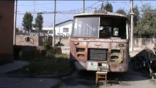 Kathmandu trolleybus Abandoned garage [upl. by Refotsirhc745]