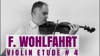 Franz Wohlfahrt Op45 Violin Etude no 4 from Book 1 by Violinexplorer [upl. by Zebada]