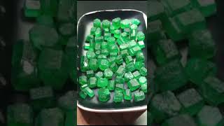 Swat Mine High Quality Natural Colour Emerald Crystals rough Weight 358 CarterSize 2amp10 CrtRs DM [upl. by Akkina]