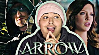 Arrow  1x01 Pilot  First Time Watching  reaction [upl. by Eatnoid]