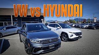 2024 Hyundai Tucson vs VW Tiguan A comparison review [upl. by Annayat]