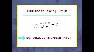 Limit Techniques Explained Rationalizing [upl. by Lexine]