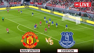 🔴Live  Manchester United vs Everton I English Premier League 202425 I Live Match eFootball Pes 21 [upl. by Nomelc678]