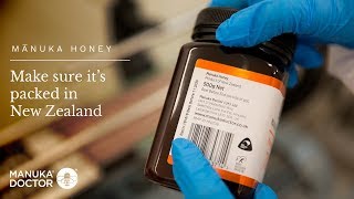 Manuka Honey Make sure its packed in New Zealand [upl. by Yattirb]