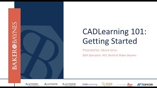 CADLearning 101  Getting Started [upl. by Ruhtracam]