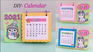 How to make Calendar at home  DIY Calendar 2021  Paper Calendar Ideas  Art and Craft with Paper [upl. by Nniroc292]