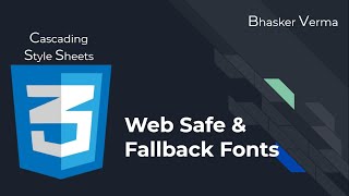 CSS Tutorial for beginners in Hindi 29 Web Safe and Fallback Fonts [upl. by Llenahc]