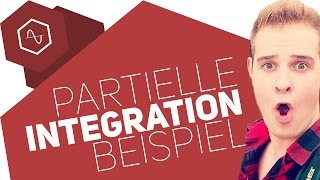 Partielle Integration mit Sinus Beispielaufgabe [upl. by Charlot]