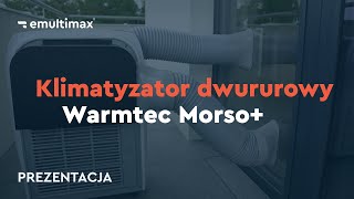 Dwururowy klimatyzator przenośny  Warmtec Morso KP40W [upl. by Jonell879]