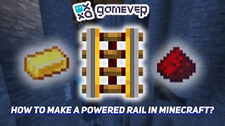 How to Make a Powered Rail in Minecraft [upl. by Ricard222]