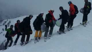 Speed riding Valfrejus janvier 2014 [upl. by Ahsircal]