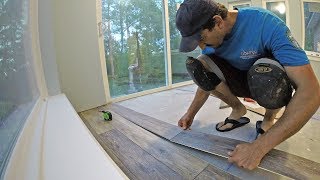 Install Engineered Vinyl Plank Flooring Vid  12 [upl. by Abbot]