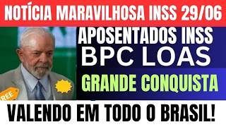 ðŸ”´URGENTE SAIU EM BOA HORA BPCLOAS APOSENTADOS LULA CONFIRMOU A VITÃ“RIA 29 06 [upl. by Nosredna903]